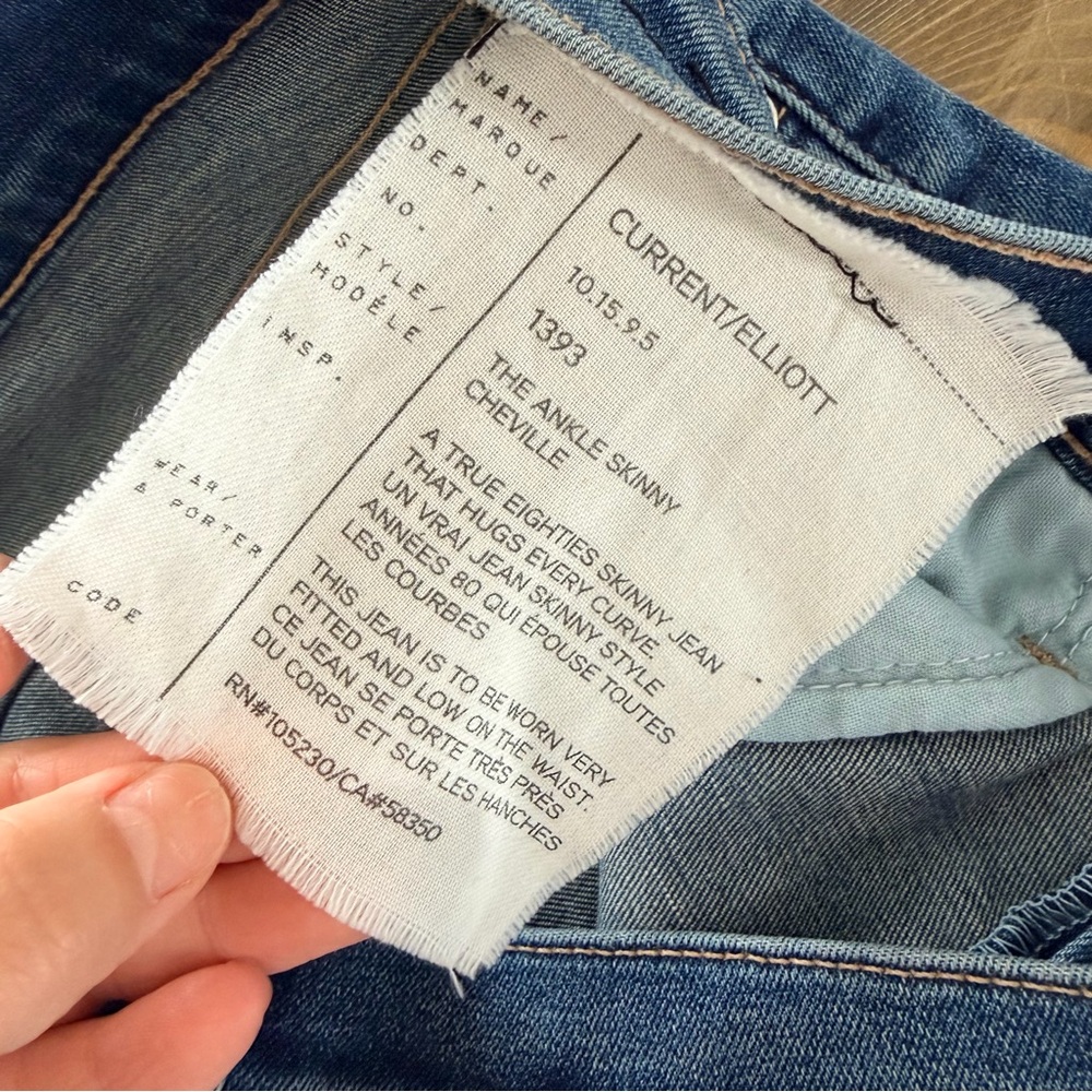 Current/Elliott Skinny Jeans in Medium Blue Wash - Picture 5 of 7